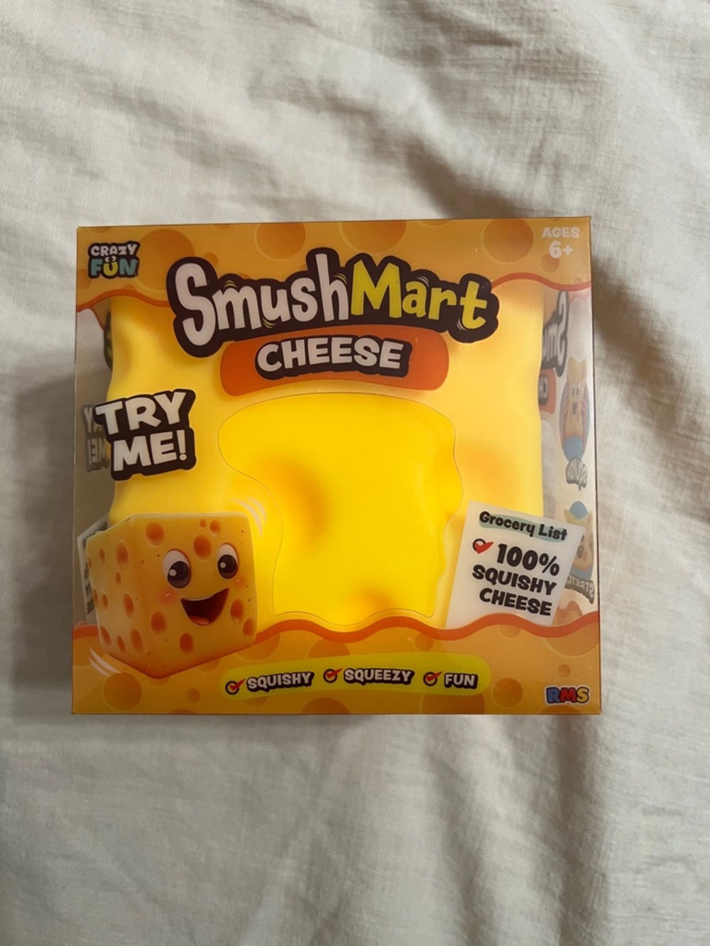 Jumbo Cheese Squishy Fidget Toy - Picture 7 of 8